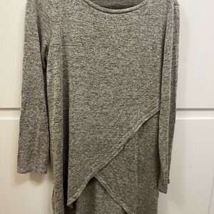 Gray Women's layered Tunic Top